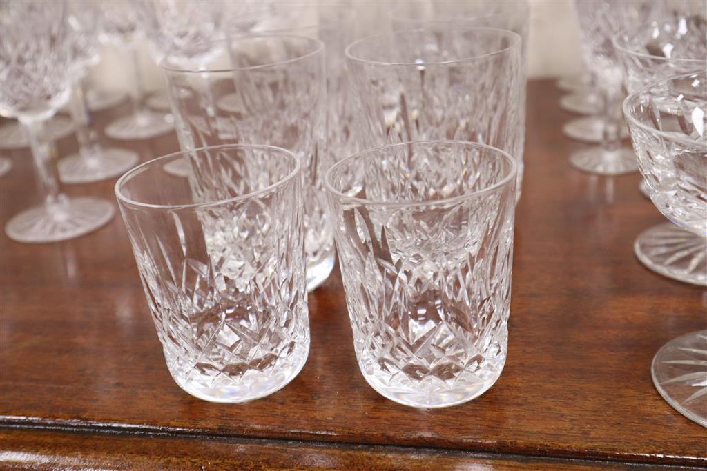 A suite of Waterford glassware